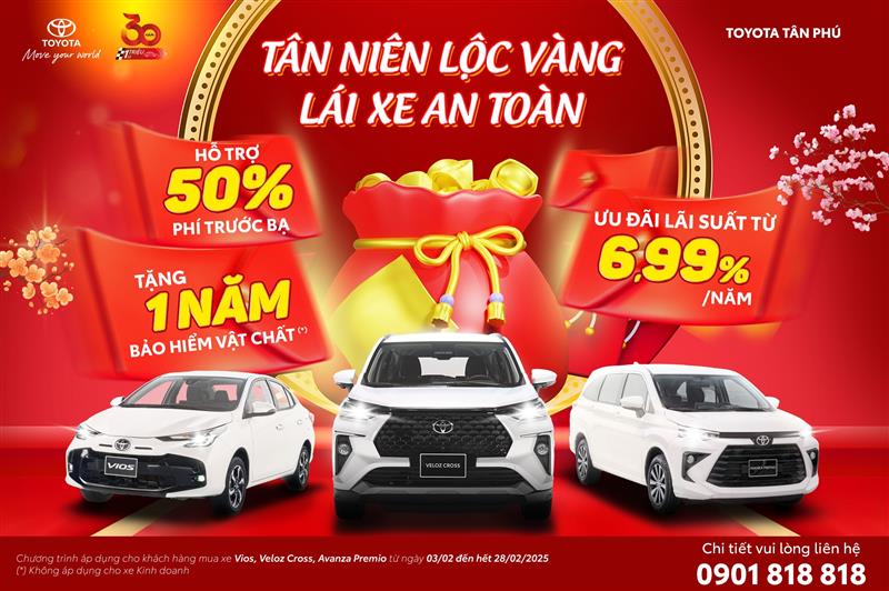 ĐẦU XUÂN RỘN RÀNG - RINH LỘC VÀNG CÙNG TOYOTA TÂN PHÚ